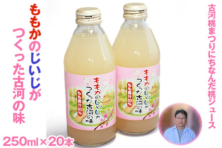 ももかのじいじがつくった古河の味 250ml×20本入 ※着日指定不可 _EG01