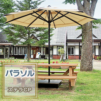 [タカノエクステリア]ステラCP ≪パラソル≫ 庭 自宅 店舗 プールサイド ベランダ 風に強い スタイリッシュ 風抜き機構 転倒防止 破損防止 シンプル おしゃれ