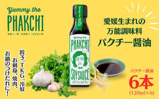 パクチー醤油 オリジナル 6本 セット 旭合名会社 パクチー 醤油 コリアンダー ごま油 ニンニク 万能 調味料 国産 愛媛 宇和島