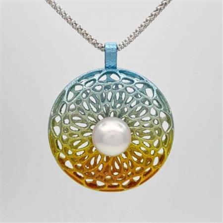 クラフト金澤のチタン製 パールペンダントトップ フェリチタ_装飾品・工芸品 ペンダント・ネックレス アクセサリー _[配送不可地域:沖縄県]