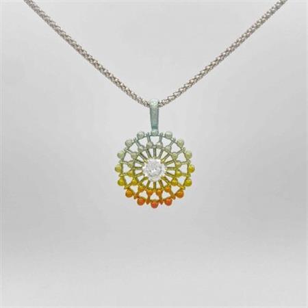 クラフト金澤のチタン製　キュービックジルコニア　ペンダントトップ　ソーニョ2_装飾品・工芸品 ペンダント・ネックレス アクセサリー _【配送不可地域：沖縄県】【1333751】