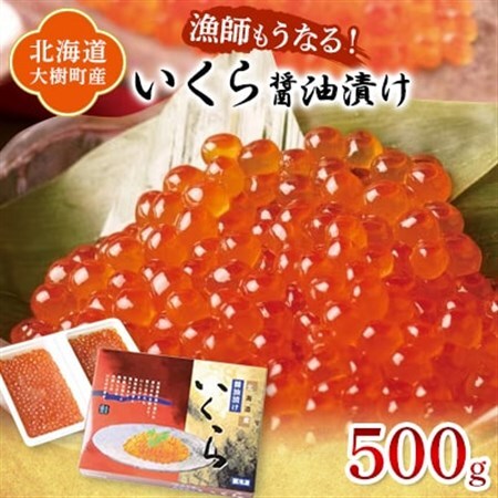 北海道産 鮭いくら醤油漬け 計500g(250g×2パック)【漁協直送】_魚介・海産物 いくら  イクラ_【配送不可地域：離島】【1423870】