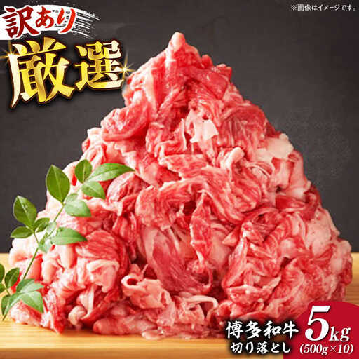 【訳あり】博多和牛 切り落とし 5kg(500g×10p） 牛肉 肉 [ABBP066]
