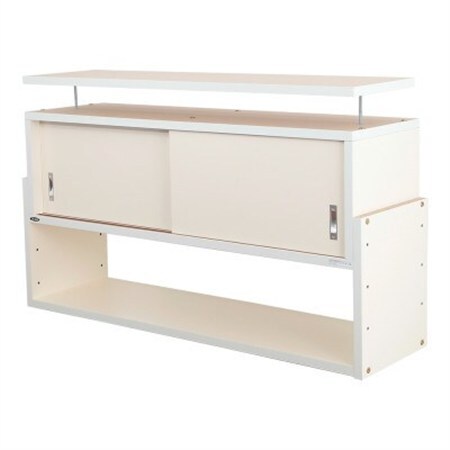 耐震上置き　じしん作くん　幅106cm×奥行29cmタイプ(ホワイト)　106-29W_雑貨・日用品  家具・インテリア _【1416331】