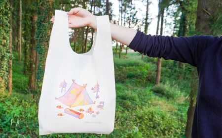 トートバッグ 千葉ウシノヒロバ UTATANE CAMP トートバッグ