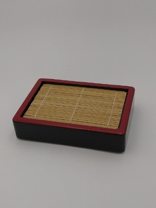 川連漆器 稲庭饂飩セイロ2個組 漆器 [D5304]