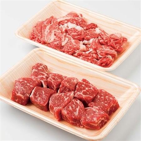 枕崎牛 角切り＆切り落としセット【 計500g】 牛肉 切り落とし角切り 和牛 国産 A3-299_肉 ステーキ 牛肉 ビーフステーキ  肉 焼肉 牛肉 やきにく ヤキニク バーベキュー  肉 和牛 牛肉   肉  牛肉 _【配送不可地域：離島】【1166686】