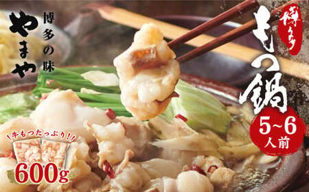 もつ鍋セット 牛もつたっぷり600g! 大容量 5〜6人前 もつ鍋セット(あごだし醤油味) ちゃんぽん麺付