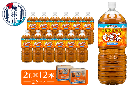 伊藤園 健康ミネラル むぎ茶 2L×6本×2ケース (a14-050)