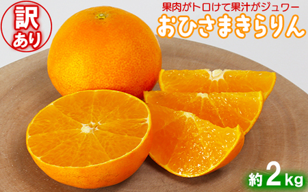 [訳あり 優品] 12月発送開始 おひさまきらりん 約2kg 【今村農園】 果物 みかん 期間限定 数量限定 九州 大分県 訳あり ＜107-018＞