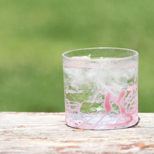 【RYUKYU GLASS WORKS 海風】ポロロカロック（ピンク）