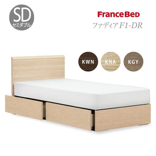 フランスベッド ファディア FAD-F1 DR（引き出し付き260mm） 【 フレームのみ 】 M セミダブル Q-397