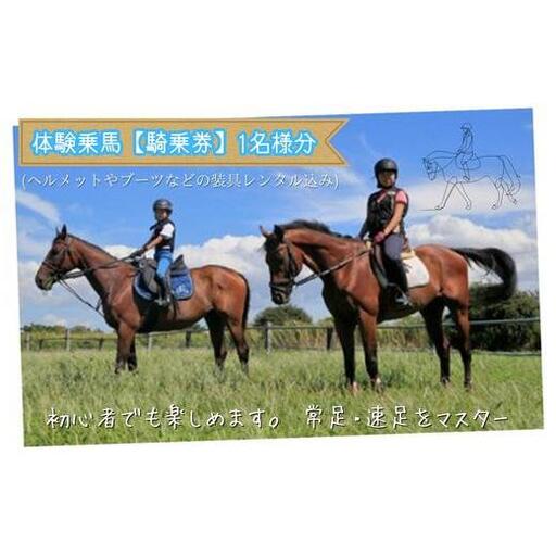 体験乗馬　騎乗券A（30分／1枚分）