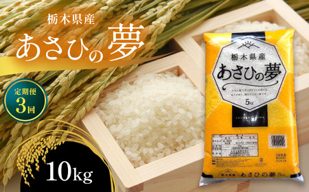 【定期便3回】栃木県産 あさひの夢 10kg 真岡市 栃木県