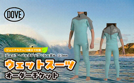 ウェットスーツ オーダーチケット J-2AY ダブサーフィングウェットスーツ ファッション 海 最高 着脱 安易 バックジップ すっきり スタイル