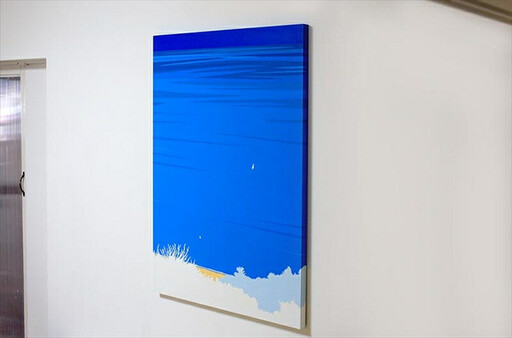 オリジナル風景画 オーダー制作 ペインティング 小田原にある景色 心象風景 片田舎の風景 子供の頃に見た風景 海 空 山 アート アート