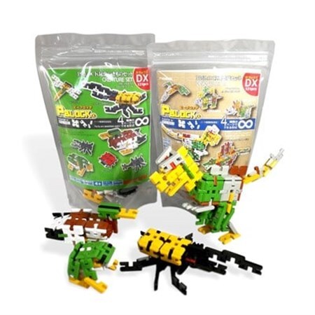 PBLOCK(ピーブロック)恐竜セットDX + PBLOCK(ピーブロック)昆虫・いきものセットDX_雑貨・日用品 おもちゃ・ぬいぐるみ  _【1208438】