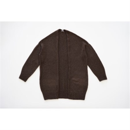 【 MyLien 】カシミヤ・セーブル混ロングニットガウン【フリーサイズ・ブラウン】_装飾品・工芸品 女性・レディース 洋服 _【1259845】