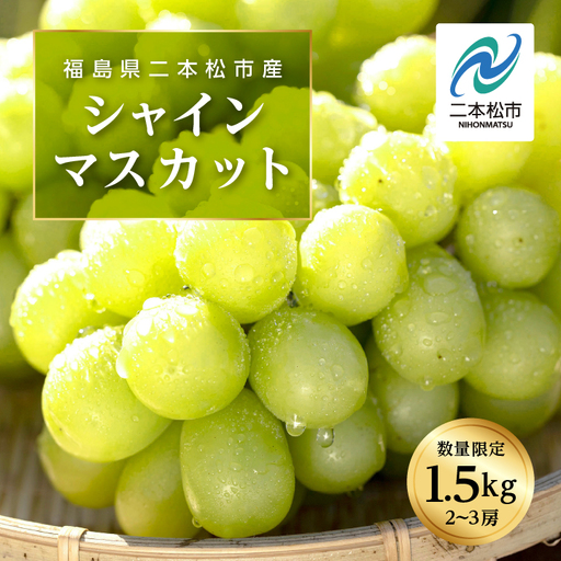 《2026年10月以降順次発送》羽山のぶどう シャインマスカット 1.5kg【羽山果樹組合】