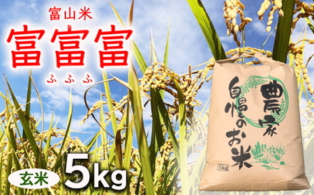 【令和8年度米】【新米予約】農家直送「富富富」5kg（玄米）｜富山米 ふふふ ※2026年9月～発送