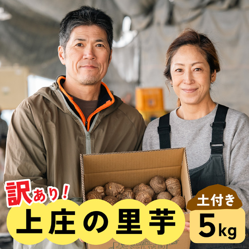 【先行予約】訳あり！上庄の里芋　5kg【土付】【11月より順次発送】