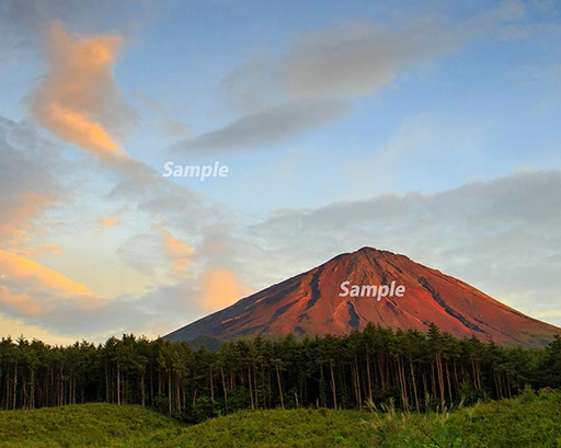 富士山フォトパネル(赤富士)