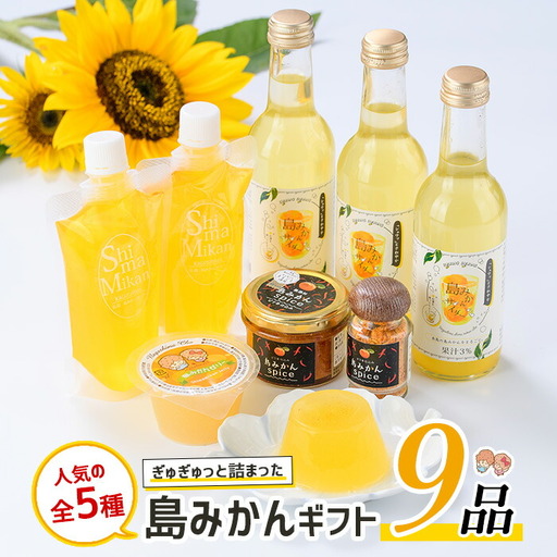 長島町産!島みかんギフトセット(5種・合計9個)[レガーレ・ワキタ]waki-7328