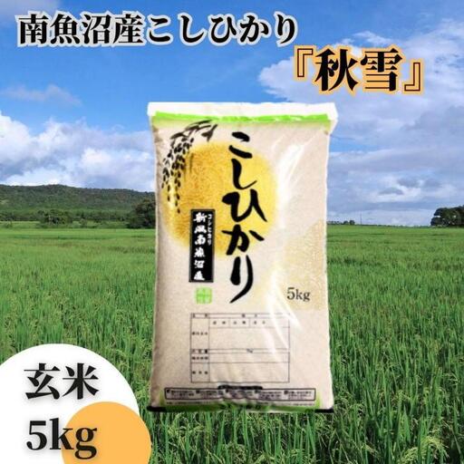 [令和8年 新米予約]南魚沼産こしひかり「秋雪」玄米5kg 新潟県の特A地区南魚沼市の美味しいお米[2026年10月上旬より1ヶ月以内に順次発送予定]|こしひかり