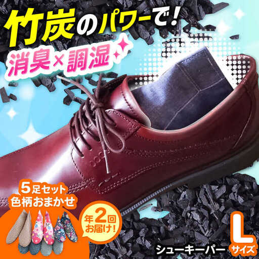 年2回お届け。色柄おまかせシューキーパーL5足セット[AOBM010] シューキーパー