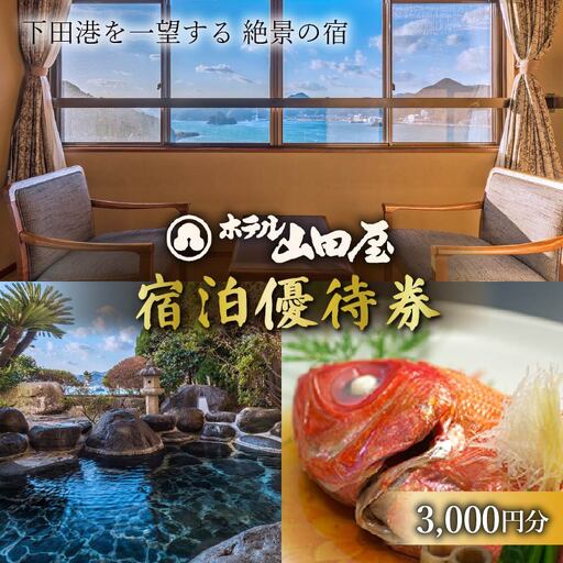 ホテル 下田 温泉 ホテル山田屋 宿泊券 3,000円 静岡