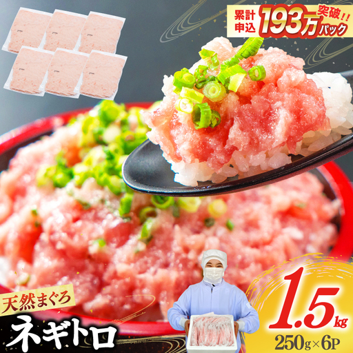 【ZIP!で紹介】ネギトロ 250g×6p 計1.5kg 小分け パック
