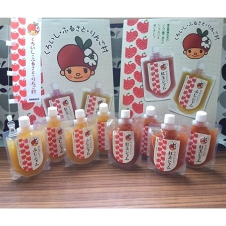 「りんごいとし」紅玉ジャム200g×4個、ふじジャム200g×4個、合計8個入り_惣菜・加工品 ジャム 缶詰・瓶詰 _【1041156】