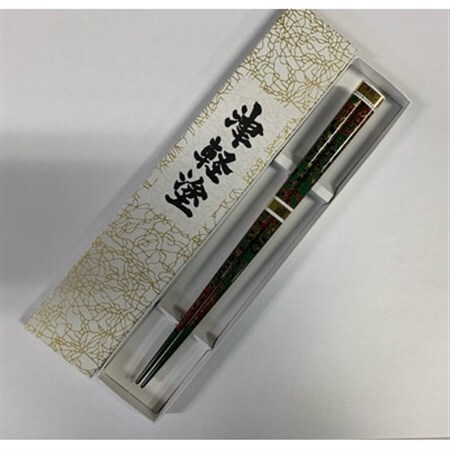 伝統工芸品　津軽塗箸　浅緑色(唐塗)_装飾品・工芸品     雑貨・日用品 箸 食器   装飾品・工芸品  陶器・漆器 _【1139149】