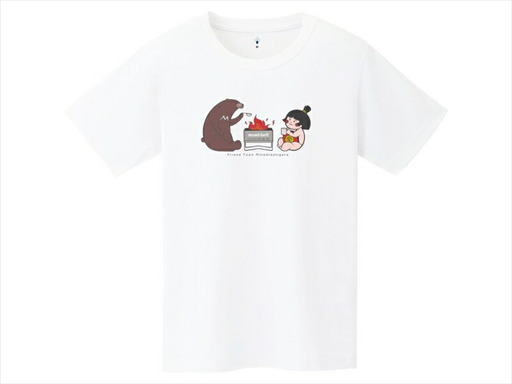 モンベルTシャツ 南足柄市オリジナルデザイン(焚火)[ホワイト/L][ 神奈川県 南足柄市 ]