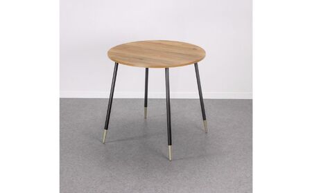 [andFREL]FS サークルテーブル 天板 メラミン ミディアムオーク 幅75cm 奥行75cm 高さ72cm インテリア 家具 おしゃれ シンプル モダン 円形 ワークデスク ダイニングテーブル スタイリッシュ 耐久性 ※離島への配送不可