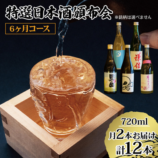 数量限定 特選日本酒頒布会【6か月コース】720ML×2本×6回 定期便6カ月 AUN COLLECTION【令和9年1月から6ヶ月お届け】今美味しいお酒をお届けします マルエス酒店【日本酒 飲み比べ 定期便 日本酒 】