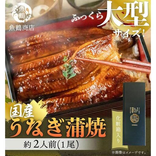 大型サイズ ふっくら柔らか 国産うなぎ蒲焼き 1尾（約2人前）化粧箱入【秋土用の丑の日のうなぎ】【～10月30日までにお届け】［UT04］