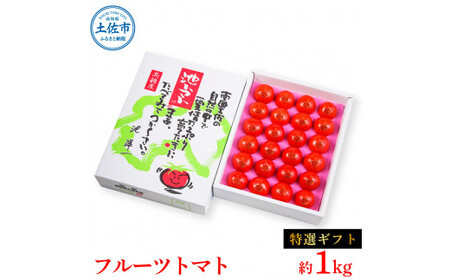 【先行予約】フルーツトマト特選ギフト約1kg ＜2027年1月?発送＞ /  特Aランク トマト フルーツトマト 池トマト 糖度10度以上 高糖度 高知県産 ギフト 箱入り 贈答用 贈り物 健康【池トマト】[BQAG026]
