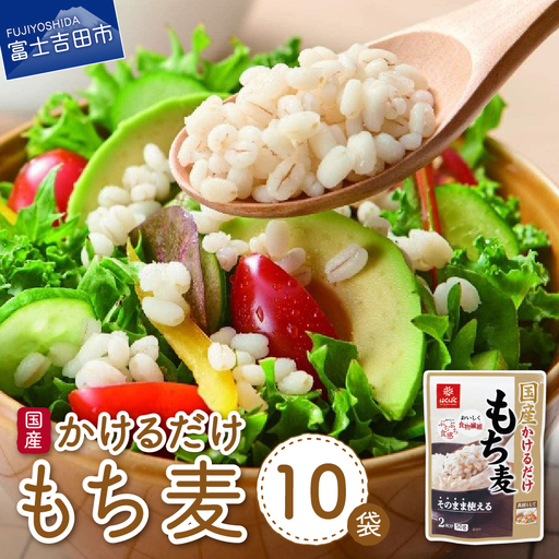 国産かけるだけもち麦 50g×10袋 防災 備蓄 保存 防災グッズ ストック