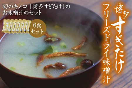 博多すぎたけ フリーズドライ味噌汁(6食セット)
