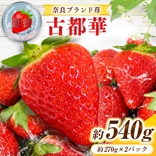 奈良県産ブランド「古都華(ことか)」2パック(約540g)| フルーツ くだもの 果物 いちご イチゴ ことか コトカ 古都華 奈良県 五條市