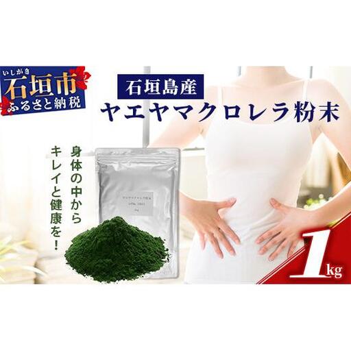 石垣島産ヤエヤマクロレラ粉末(1kg)AR-3