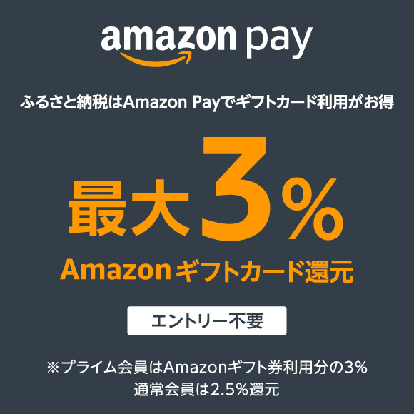 ふるさと納税はAmazon Payでギフトカード利用がお得 最大3%Amazonギフトカード還元