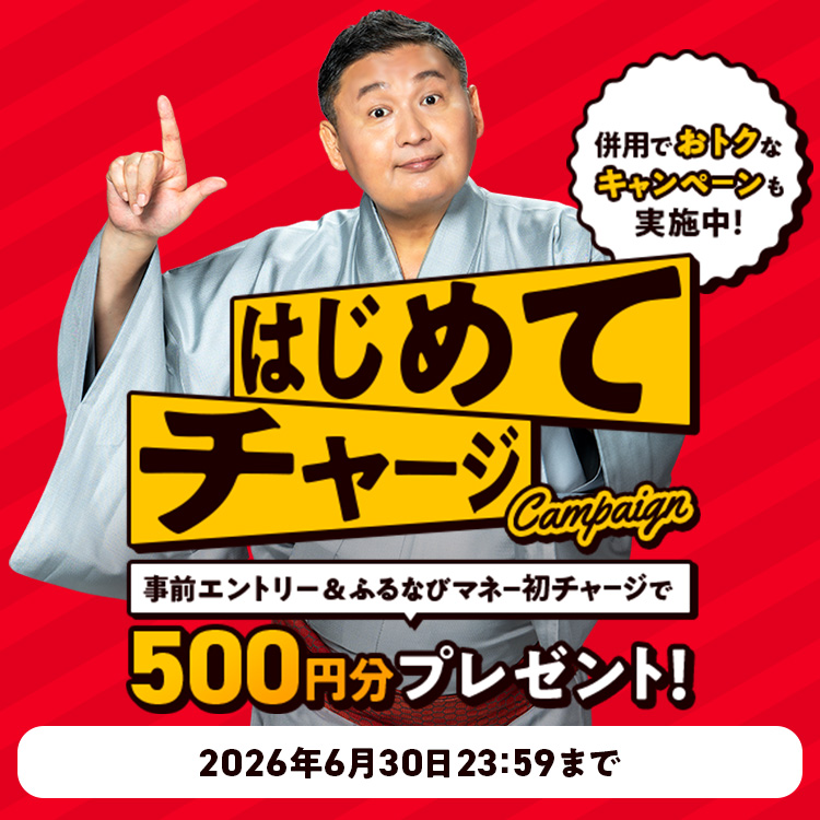 初回限定！チャージでもれなく500円分もらえる！夏の先取りふるなびマネーはじめてキャンペーン