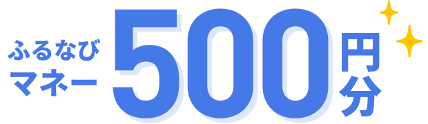 ふるなびマネー500円分