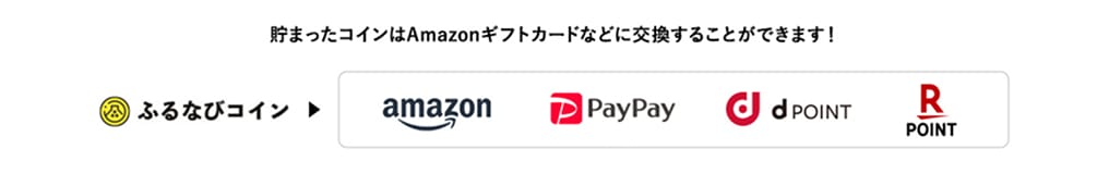 貯まったコインはAmazonギフトカードなどに交換することができます!