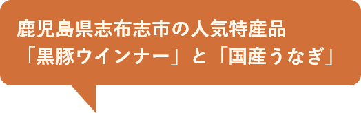 鹿児島県志布志市の人気特産品「黒豚ウインナー」と「国産うなぎ」