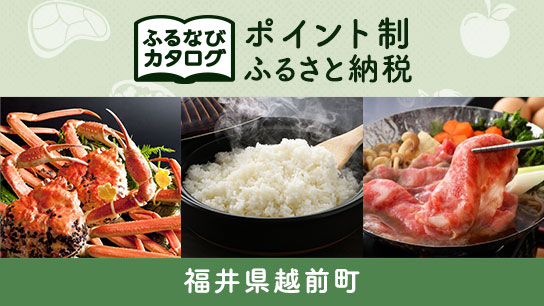 【有効期限なし!後からゆっくり特産品を選べる】福井県越前町カタログポイント
