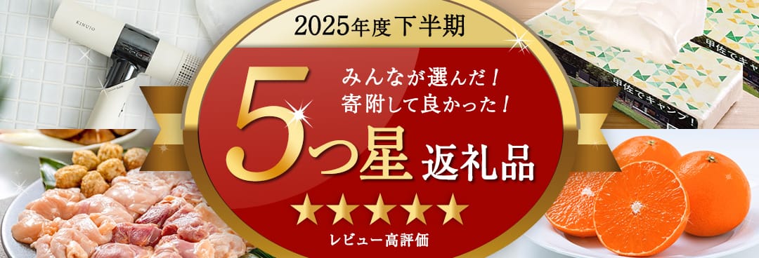 ふるさと納税でよかったもの！2025年度下半期 レビュー5つ星返礼品