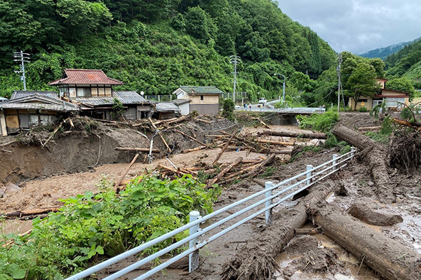 >岐阜県高山市　令和2年7月　豪雨　災害支援